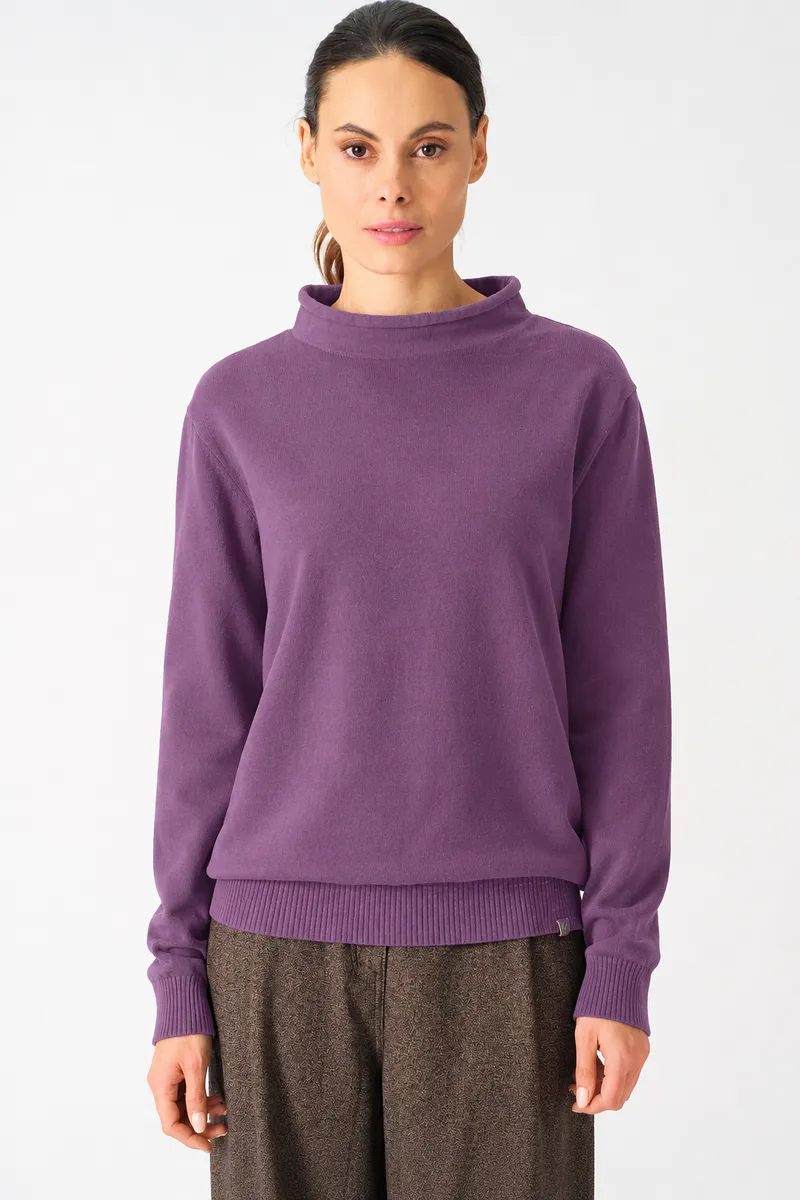 HempAge HempAge Damen vegan Rollkragenpullover Amethyst, Violett, – Produktbild 2 von 2