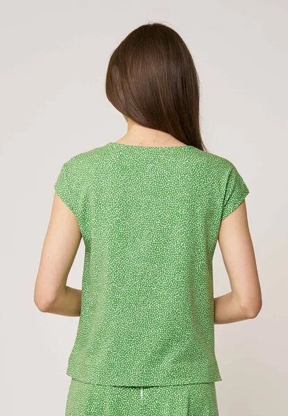 LANA Organic LANA Organic Sommershirt für Damen, Modell Kim, Luiza island green, – Produktbild 3 von 4