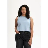 MELA Cropped Tanktop Style RUSHI | von MELA | Fairtrade & GOTS zertifiziert, Zartes blau, – Produktbild 1 von 1
