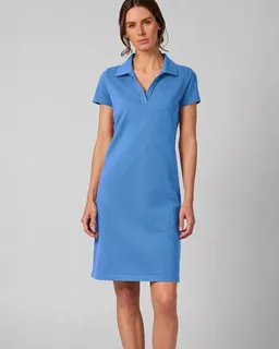 HempAge HempAge Kurzarmkleid mit Polokragen Hanf/Biobaumwolle – Produktbild 1 von 1