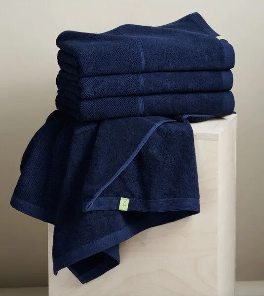 Kushel Towels Kushel Towels Gästehandtuch aus Biobaumwolle & TENCEL Modal, Ocean blue, – Produktbild 2 von 2