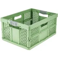 Keeeper keeeper Profi-Klappbox mit Softgriffen "Eco Lea" 48,5 x 35 x 23,5 cm, 32 l, grass green – Produktbild 1 von 2
