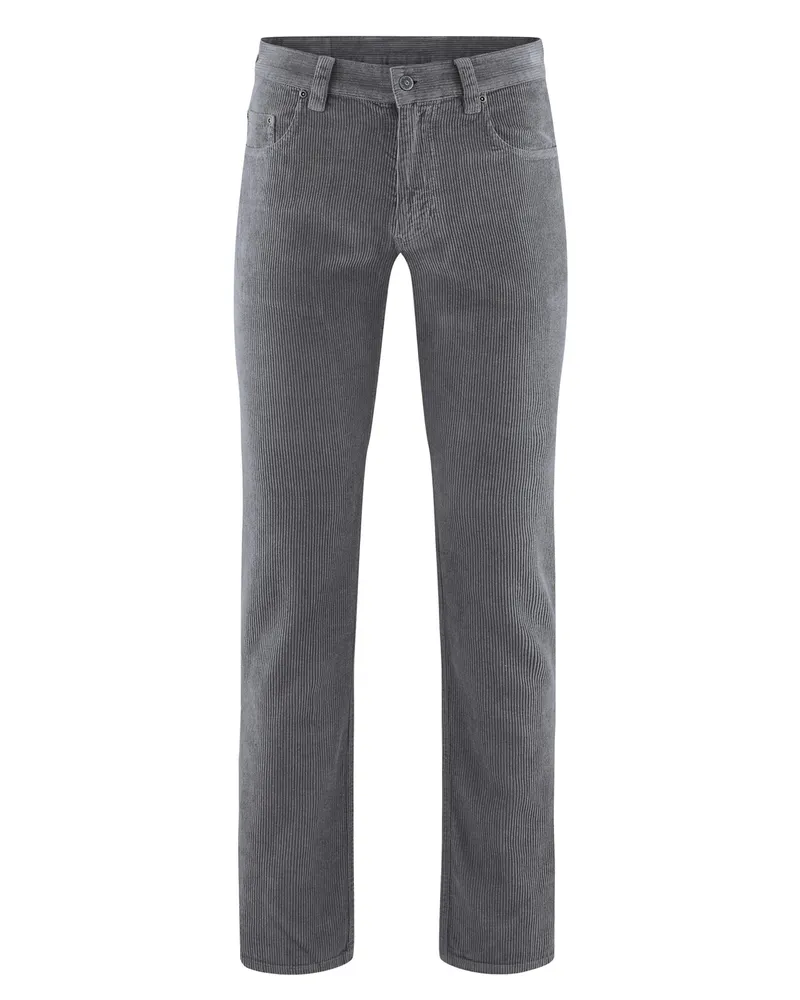 HempAge Hempage Herren vegan Hose Aus Cord Schiefergrau, Grau, – Produktbild 1 von 2