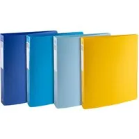 Exacompta 12 Exacompta Ringbücher "BeeBlue", DIN A4 Maxi, sortiert, 4 Ringen – Produktbild 1 von 1