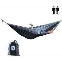 MoreThanHip MoreThanHip XXL (Reise) Hängematte für 2 Personen - Shades of grey – Produktbild 1 von 1