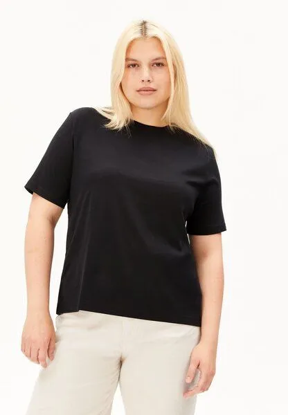 ARMEDANGELS ARMEDANGELS LUALAA Damen T-Shirt aus Bio-Baumwolle, Black, – Produktbild 1 von 5