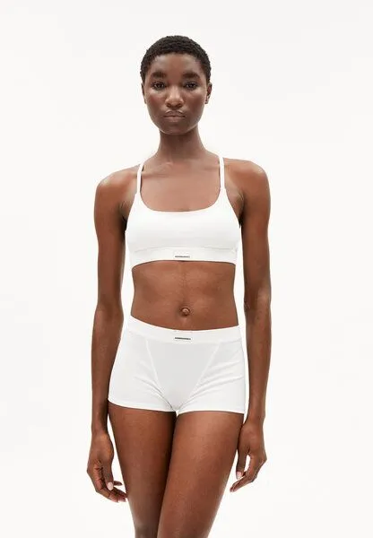 ARMEDANGELS ARMEDANGELS TOVAA RIB Damen Ripp-Bralette aus Bio-Baumwoll Mix, White, – Produktbild 1 von 4