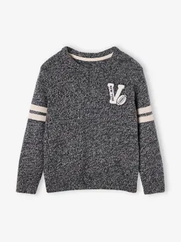 Vertbaudet Pullover Jungen Mouliné-Strick 50% Recycling-Baumwolle GRS-zertifiziert – Produktbild 1 von 1