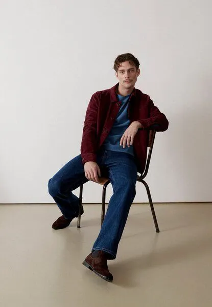 Givn Berlin Givn Berlin Overshirt GBCURT aus Bio-Baumwollcord, Burgundy, – Produktbild 1 von 4