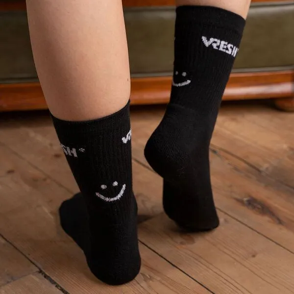Vresh Clothing Vresh Clothing Savari - Tennis Socken aus Biobaumwoll-Mix, Schwarz, – Produktbild 1 von 4
