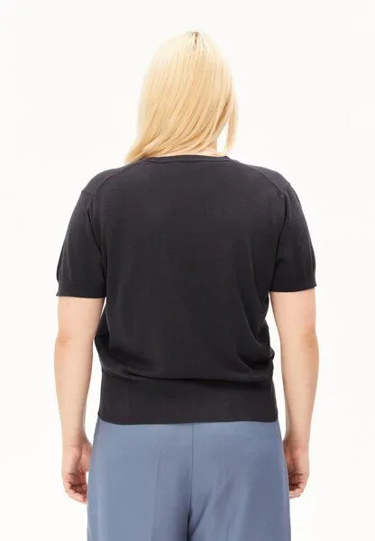 ARMEDANGELS ARMEDANGELS FINE KNIT Damen Strickshirt aus TENCEL Modal Mix, Dark steel, – Produktbild 3 von 5