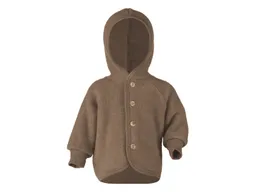 Engel natur Engel Natur Baby Jacke mit Kapuze Bio-Merinowolle Fleece melange-walnuss Gr. 86/92 – Produktbild 1 von 1