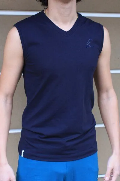 ESPARTO ESPARTO Tanktop Herren Takat, Nachtblau, – Produktbild 3 von 3