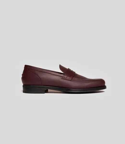 Solari Milano Solari Milano Veganer Penny Loafer - Herren, Burgundy, – Produktbild 1 von 3