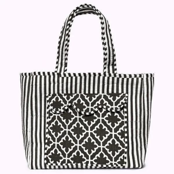 KIKOONI KIKOONI handgefertigter XL Shopper, Black magic, – Produktbild 3 von 4