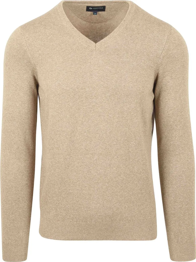 Suitable Suitable Respect Bio-Baumwolle Pullover Vinir Melange Sand - Größe XXL, Beige, – Produktbild 2 von 3