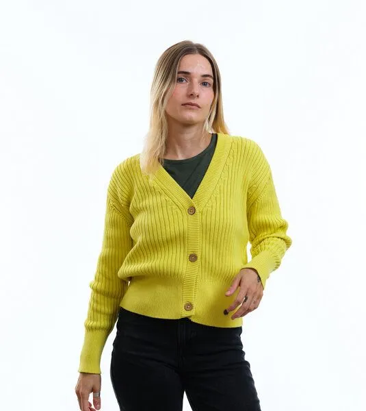 Gary Mash GARY MASH Kurze Strickjacke Quinn aus Biobaumwolle, Gelb, – Produktbild 1 von 4