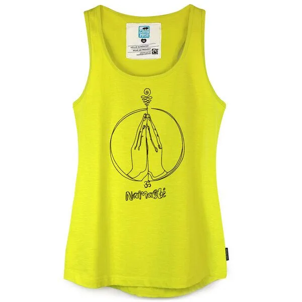 Gary Mash GARY MASH Tanktop Alex Namasté aus Biobaumwolle, Gelb, – Produktbild 1 von 4