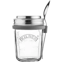 Kilner KILNER Schraubglas To Go für Müsli, Joghurt, Quark, 350 ml mit Löffel – Produktbild 1 von 1
