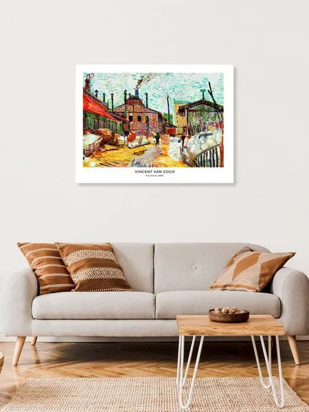 Photocircle Photocircle Poster / Leinwandbild - Vincent Van Gogh: Die Fabrik – Produktbild 4 von 8