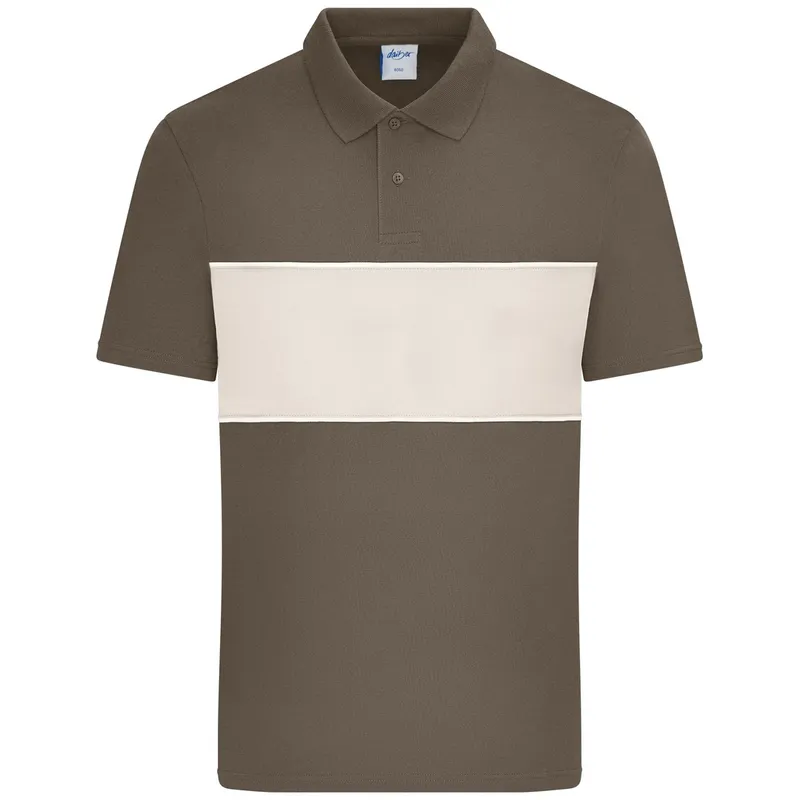 Daiber Daiber Unisex Poloshirt mit Kontrasteinsatz 8050 Gr. L muddy-brown/sandstone – Produktbild 1 von 1