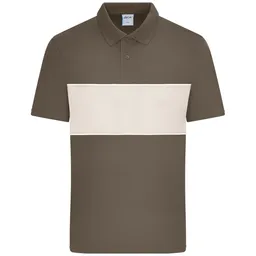 Daiber Daiber Unisex Poloshirt mit Kontrasteinsatz 8050 Gr. XL muddy-brown/sandstone – Produktbild 1 von 1
