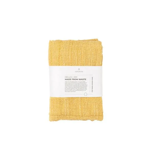 Originalhome Originalhome Kissenbezug aus recycelter Baumwolle (60x60 cm), Gelb, – Produktbild 1 von 2
