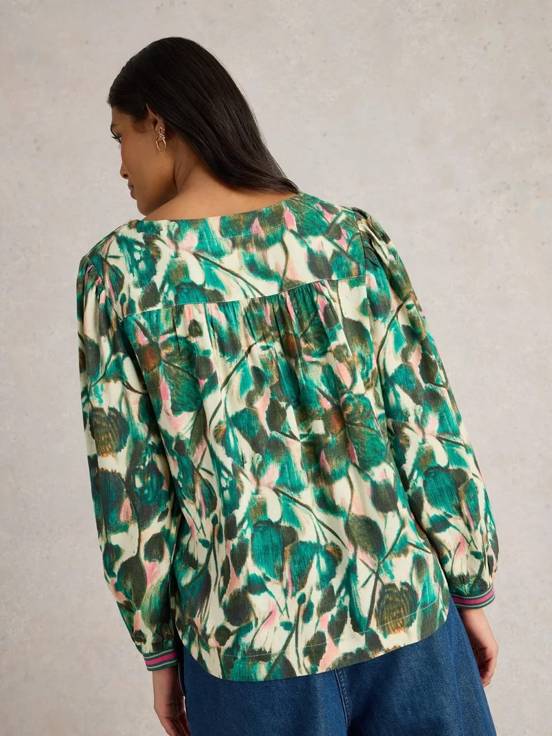 White Stuff White Stuff Top Angie, Grün print, – Produktbild 4 von 4