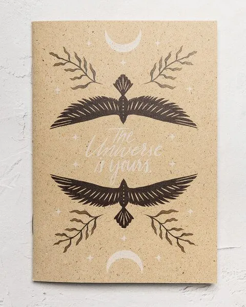 Oh Shanti Oh Shanti Graspapier Notizheft "The universe is yours" – Produktbild 1 von 4