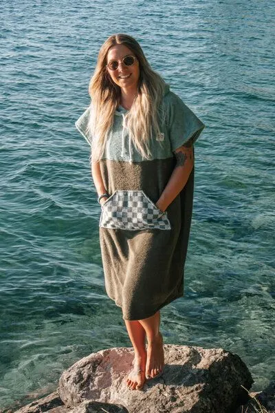 Zeachild Zeachild Surfponcho Green Drift Bio-Frotte – Produktbild 4 von 4