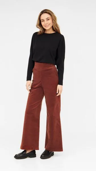 WiDDA berlin WiDDA berlin GLEN weite Cordhose im Marlene-Stil aus Bio-Baumwolle, Caramell, – Produktbild 2 von 3