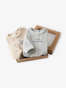 Vertbaudet 2er-Pack Baby Samt-Schlafanzüge – Produktbild 1 von 1