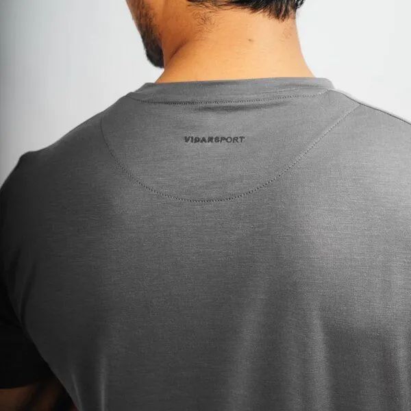 VIDAR Sport VIDAR Sport Herren Natural Sport Tee aus TENCEL Lyocell, Grau, – Produktbild 2 von 4