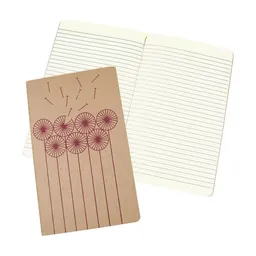 HANDGEDRUCKT HANDGEDRUCKT "Pusteblume" naturfarbenes Notizheft ca. DIN A5 – Produktbild 1 von 1