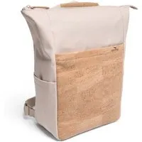 Sperling Sperling 2-in-1 Rucksack "Triple" aus recyceltem PET & Kork, Stork cream (grau natur), – Produktbild 1 von 1