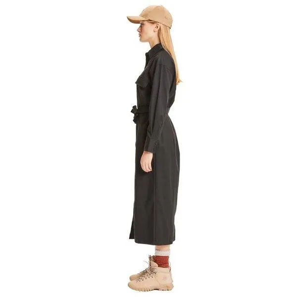 KnowledgeCotton Apparel KnowledgeCotton Apparel Azalea Tencelkleid, Black jet (schwarz), – Produktbild 2 von 3