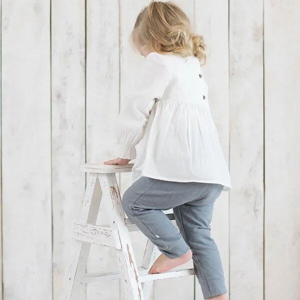 OrganicEra OrganicEra Bio Vual Baby Mädchen Bluse, Weiß – Produktbild 2 von 3