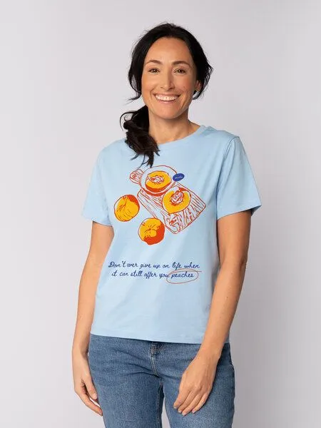 watapparel watapparel T-Shirt Frauen Peaches, Blue soul, – Produktbild 1 von 4