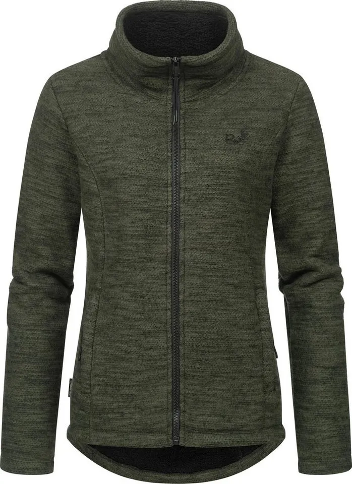 ragwear ragwear Strickjacke Liram Melange Kuschelige Übergangsjacke in Strick-Optik, Grün, – Produktbild 2 von 3
