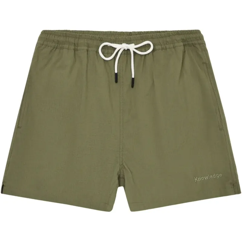 KnowledgeCotton Apparel Badehose KnowledgeCotton Apparel Seersucker, Vert, – Produktbild 1 von 1