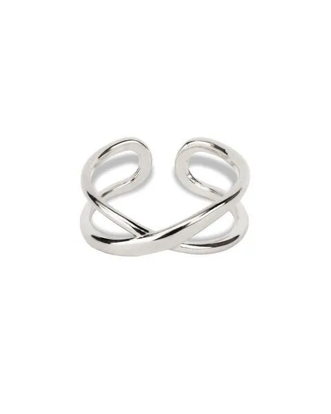 lille mus lille mus Ring 'Doppel' 925 Silber, Silber, – Produktbild 2 von 2