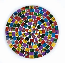 El Puente El Puente Topfuntersetzer "Regenbogen" | Fair Trade & Handmade aus Indonesien – Produktbild 1 von 1