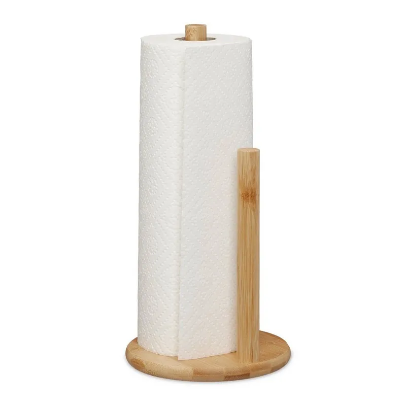 RELAXDAYS RELAXDAYS Küchenrollenhalter mit Abrollstopp, (1-St), Braun, – Produktbild 2 von 5