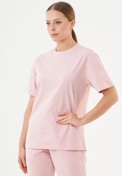 ORGANICATION ORGANICATION ESSENTIALS-TILLO-Unisex Basic T-Shirt aus Bio-Baumwolle, Dusty pink, – Produktbild 3 von 4