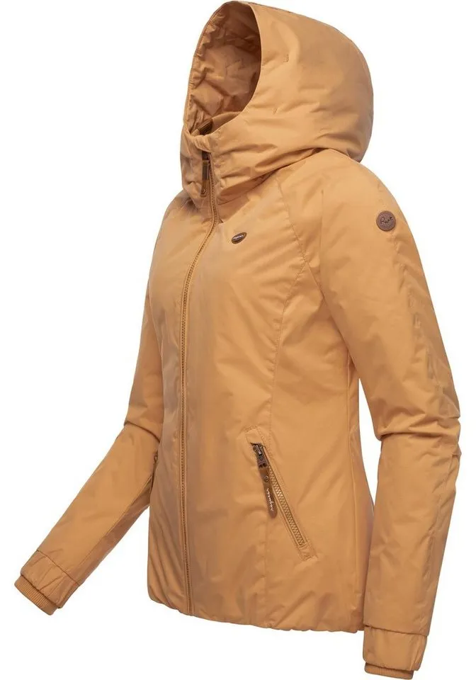 ragwear ragwear Winterjacke Dizzie Winter wasserdichte Outdoorjacke mit Kapuze für den Winter, Beige|braun, – Produktbild 3 von 5