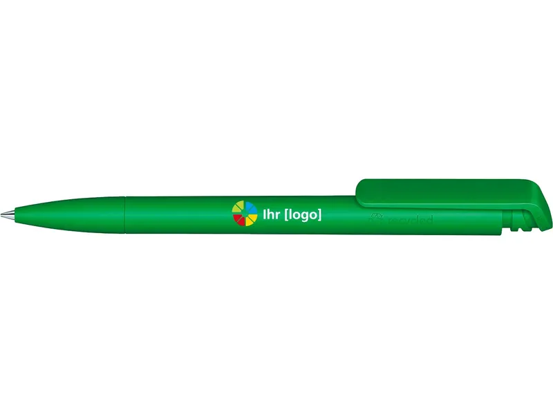Senator Senator Kugelschreiber "Trento Matt Recycled" inkl. 4-farbigem Aufdruck, Dunkelgrün, – Produktbild 1 von 1