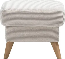 exxpo - sofa fashion Hocker Samso, kompakte und bequeme Sitzgelegenheit in aktuellem Cord Bezug – Produktbild 1 von 1