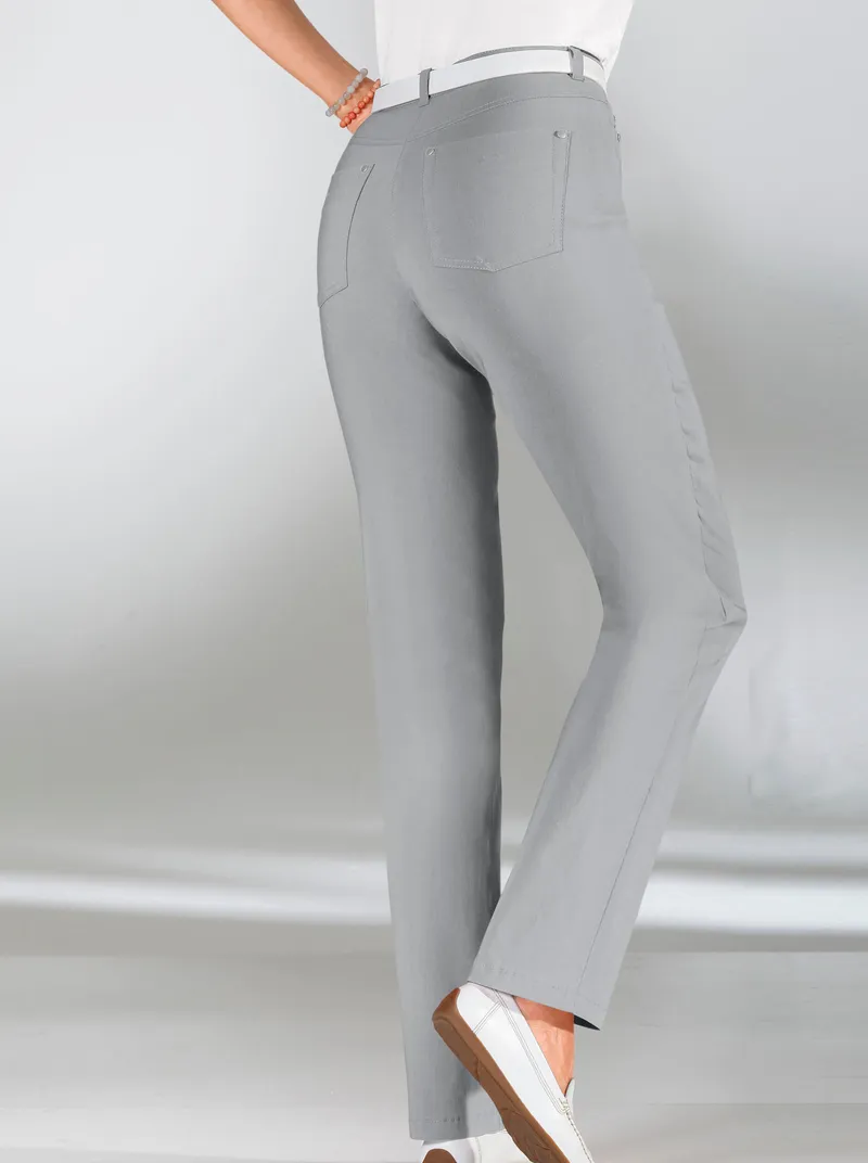Stehmann Comfort line 5-Pocket-Hose, Silbergrau, – Produktbild 1 von 3
