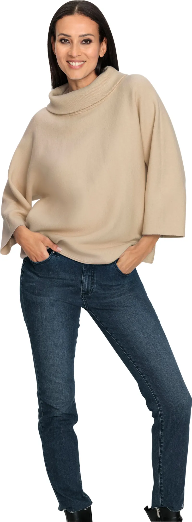 heine 3/4-Arm-Pullover beige, Beige, – Produktbild 2 von 2