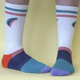 Fräulein Prusselise Fräulein Prusselise Sportsocke Regenbogen Tennissocke, bunt gemustert – Produktbild 1 von 1
